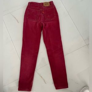*RARE* Vintage 912 Levi’s Burgundy Jeans 95’ ORANGE TAB *no writing*